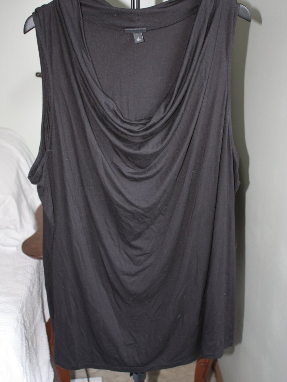 Torrid Black Cowl Neck Sleeveless Tank Top Layering Blouse Size 4 / 4X